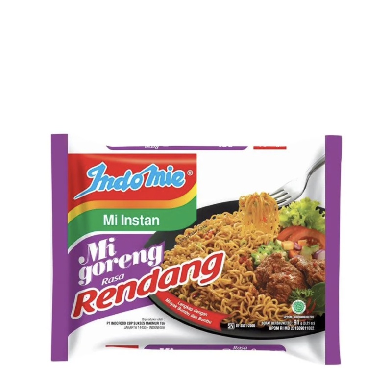 

Indomie Mi Instan Goreng Rendang 91 gr x 2