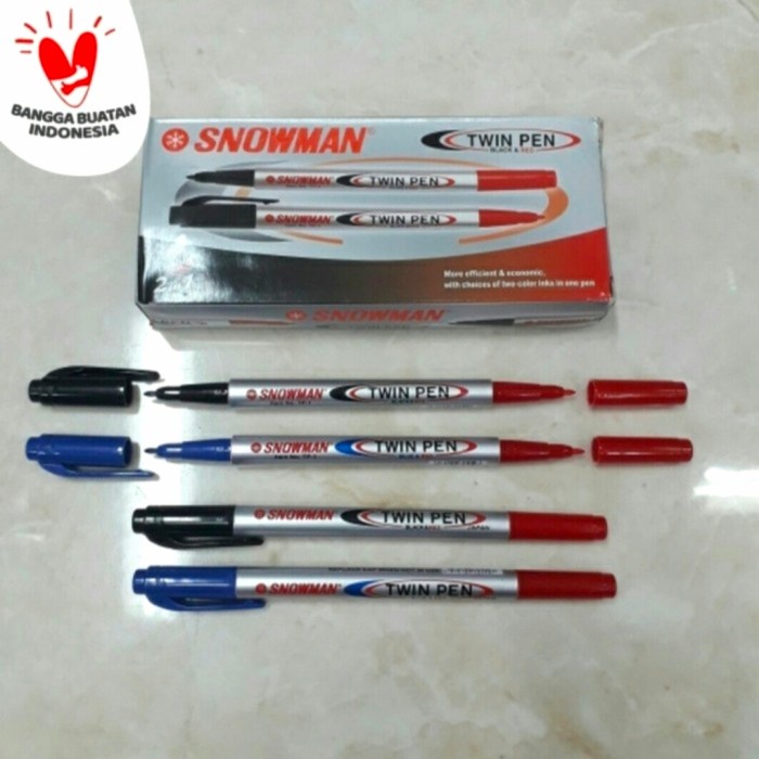 

Spidol Twinpen Biru Merah SNOWMAN TP-1