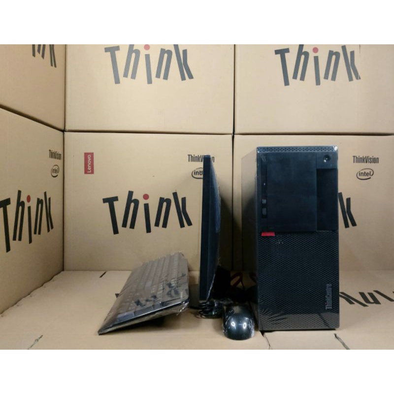 Paketan Full Dus PC Lenovo M910t Tower Core i5 Gen6 Ram 8GB DDR4 HDD 500 GB Led 20in Bergaransi