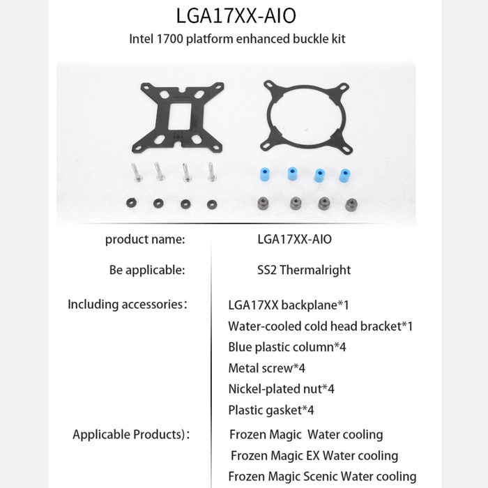 THERMALRIGHT LGA 17XX-AIO Mounting Upgrade Kit LGA1700 / LGA 1700