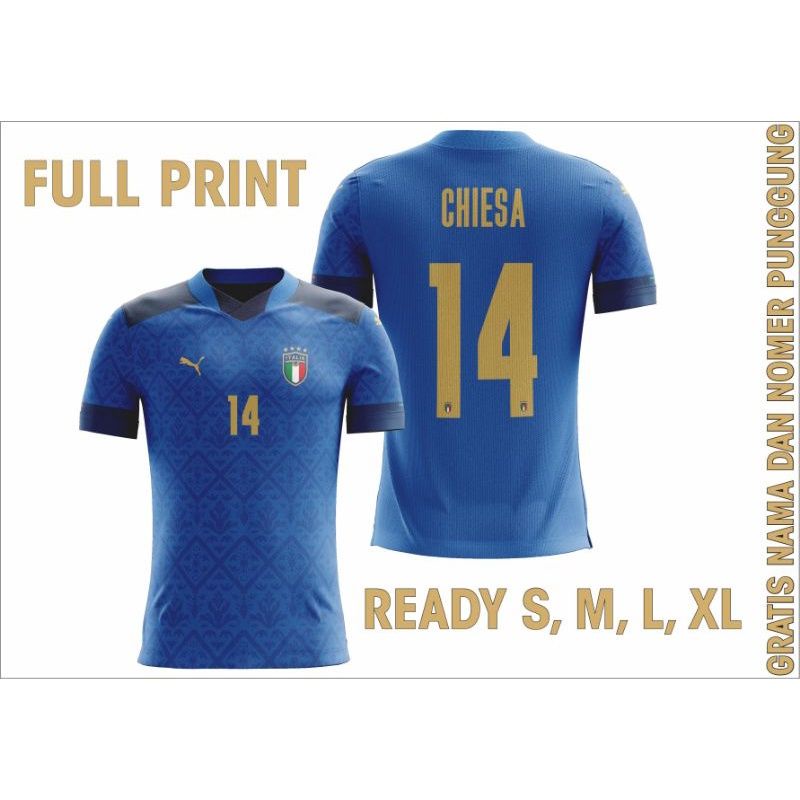 JERSEY ITALIA HOME 2021 FULL PRINT FREE CUSTOM NAMESET DRI FIT PREMIUM