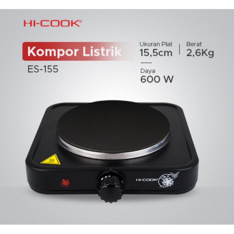 ES-155 Kompor Listrik Portable HI COOK / kompor elektrik