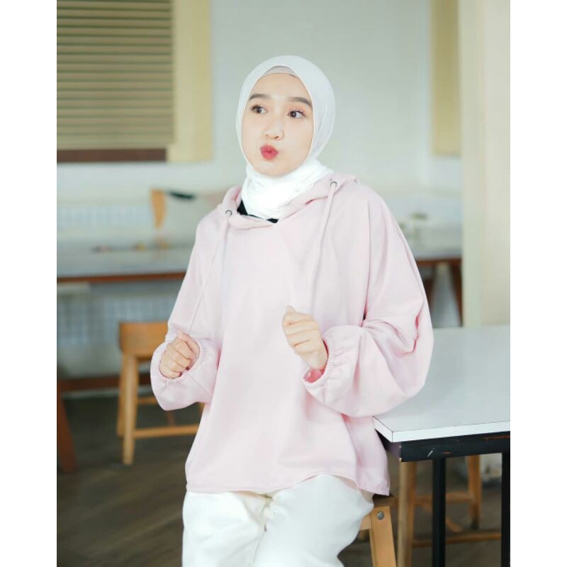 HOODIE V NECK BALON | HOODIE LILAC | HOODIE | HOODIE OVERSIZE | CLARA DADDARIO | OVERSIZE SWEATER