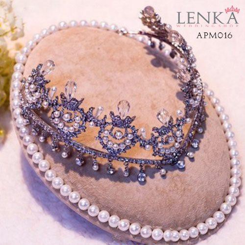 [SIAP KIRIM] AKSESORIS WEDDING TIARA PENGANTIN PESTA MODERN HIJAB APM016