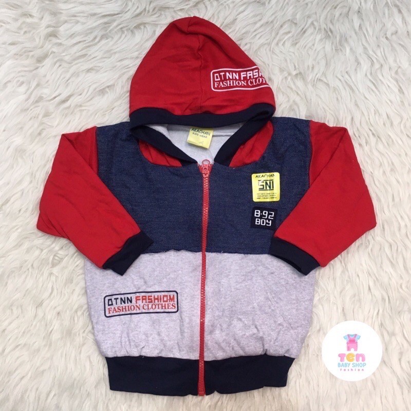 Jaket Jeans Bayi Laki-laki / Baby Boy Akachan (Sweater anak, Cardigan, Coat) AKCH01-1