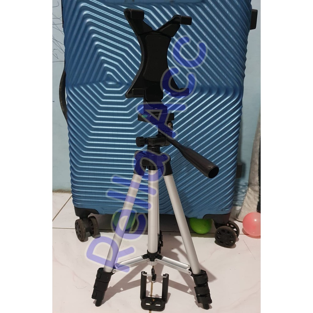 Paket Portable Tripod + Bracket Holder Tablet Smartphone