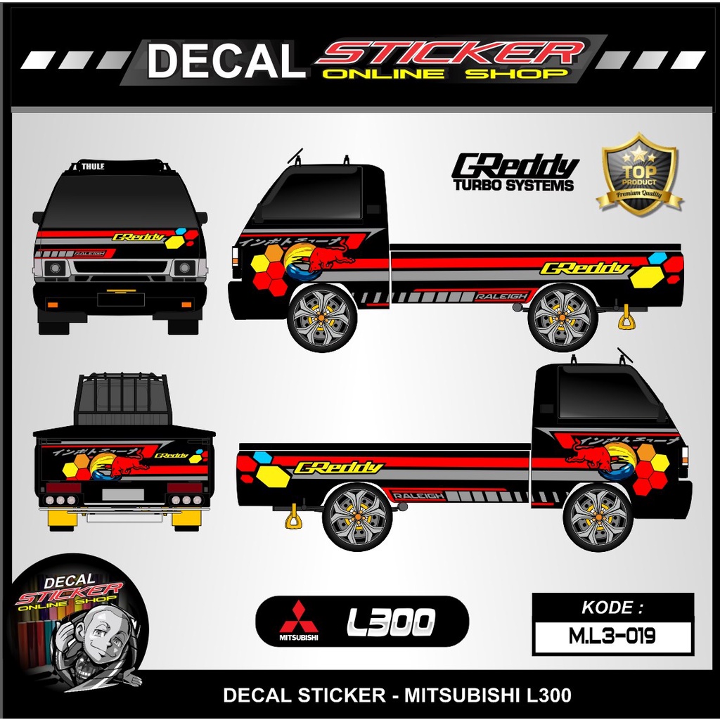 STICKER MOBIL PICK UP L300 VARIASI KEREN