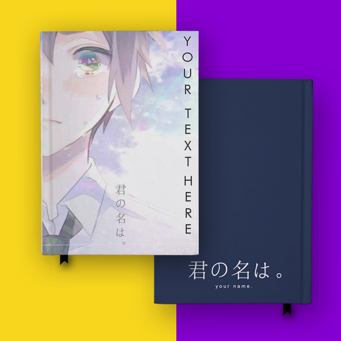 

Notebook Taki Face Kimi No Nawa Your Name Anime Cosplay Buku Tulis Hardcover Jurnal Custom