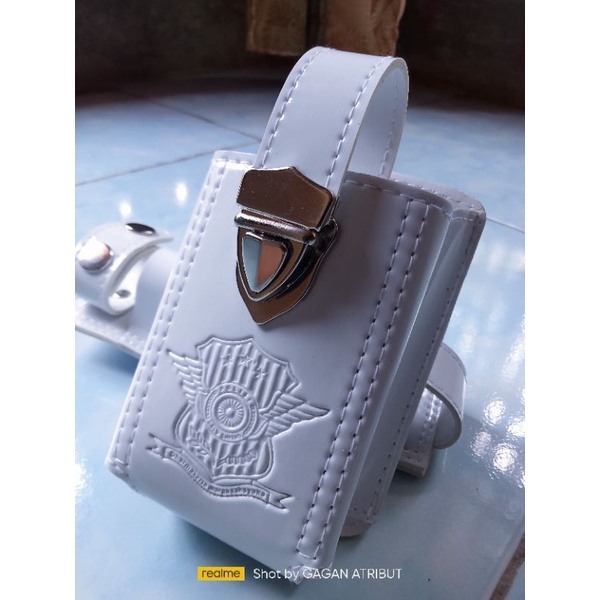 SARUNG TEMPAT HT LANTAS POLANTAS POLRI LOGO PRES