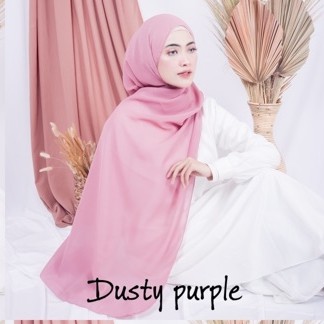 Bella Pashmina New  Fashion Muslim Pashmina Bella Double Hycon-Dusty purple