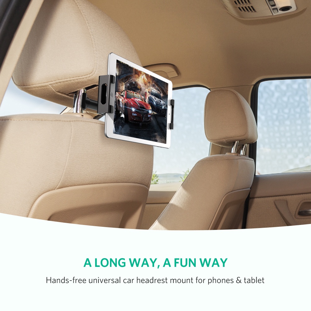 UGREEN Backseat Headrest Car Phone Holder Tab iPad Hp 4.7-12.9 inch