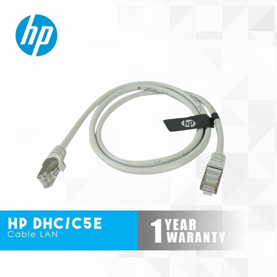 Kabel lan Hp dhc-c5e-ftp 1 meter cat 5 5e ftp 100Mbps 1m - Cable internet rj45 1 meter patch cord