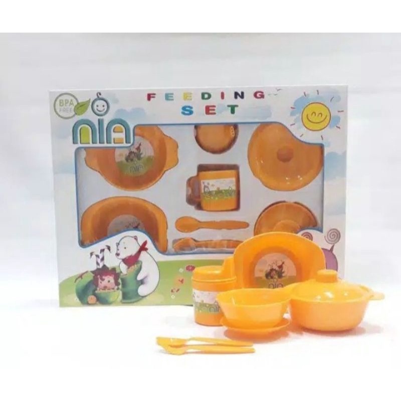 Nia feeding set besar peralatan makan bayi