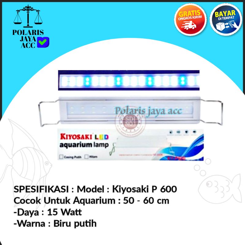 LAMPU LED AQUARIUM AQUASCAPE KIYOSAKI KY-P600 KY P600 15 WATT