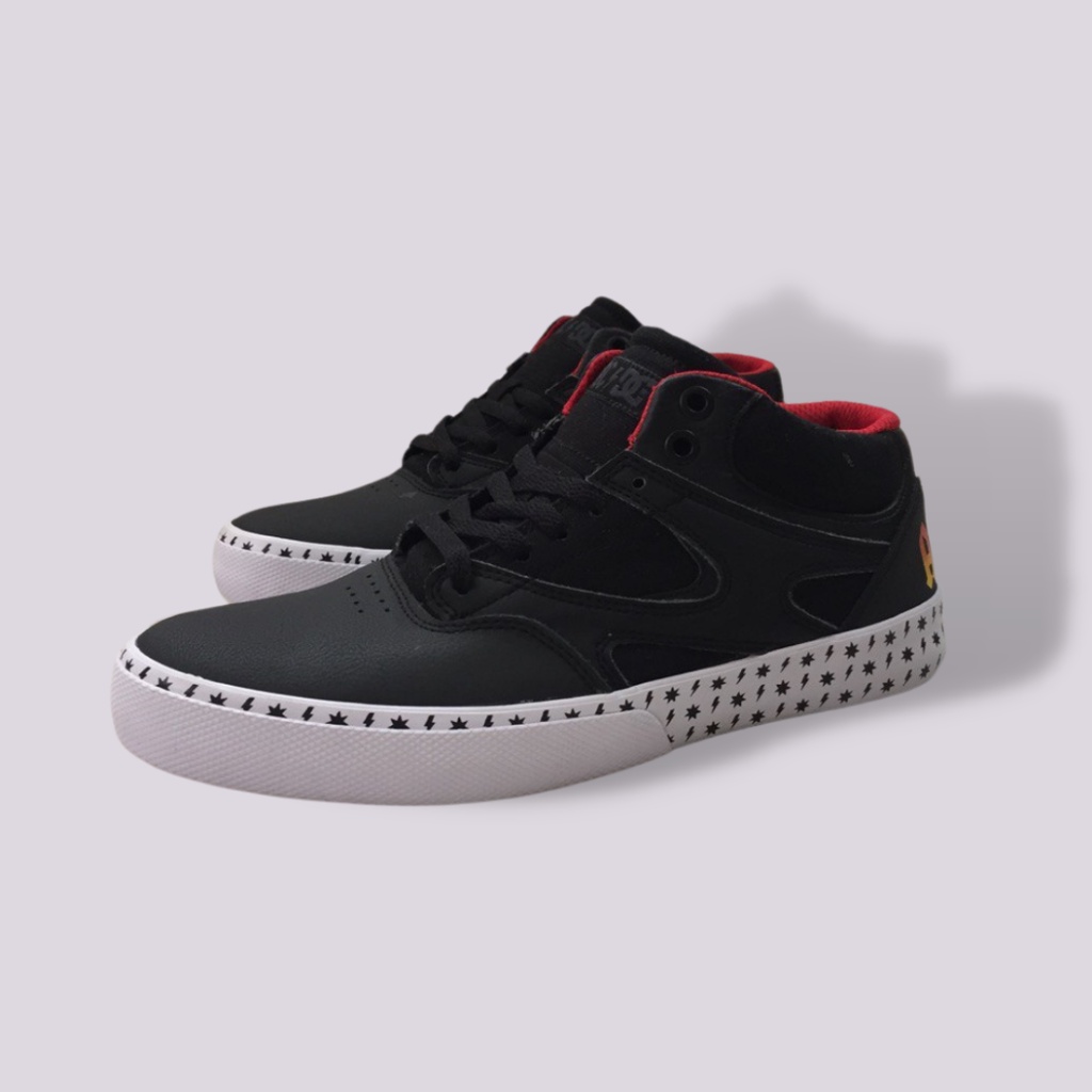 Sepatu DC Shoes Original Kalis Vulc Mid AC/DC M Shoe XKWR Deadstock No Box