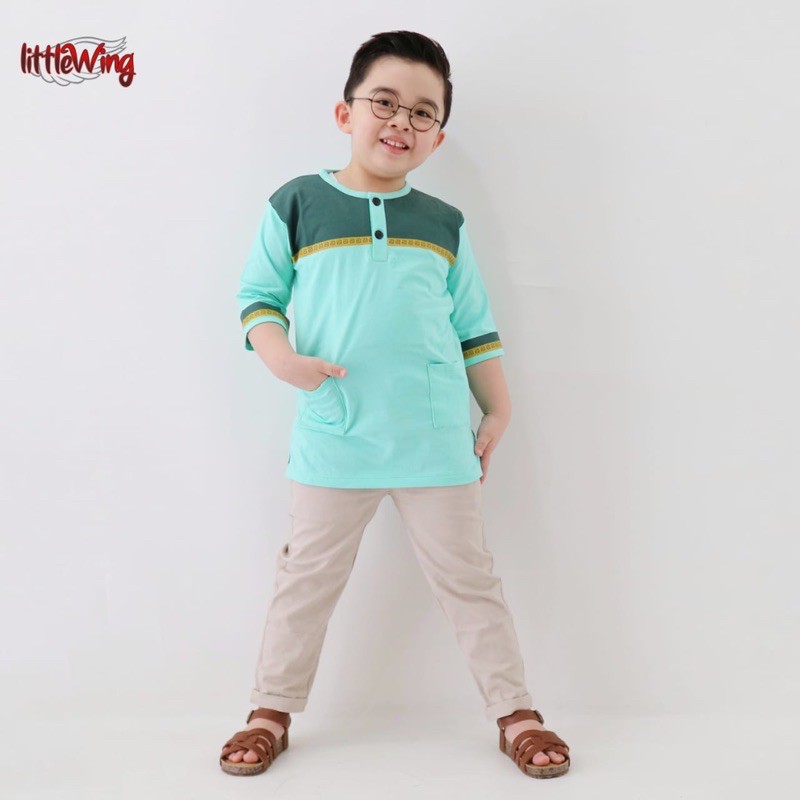 Set Kurta Anak Setelan Koko Nasekha Little Wing