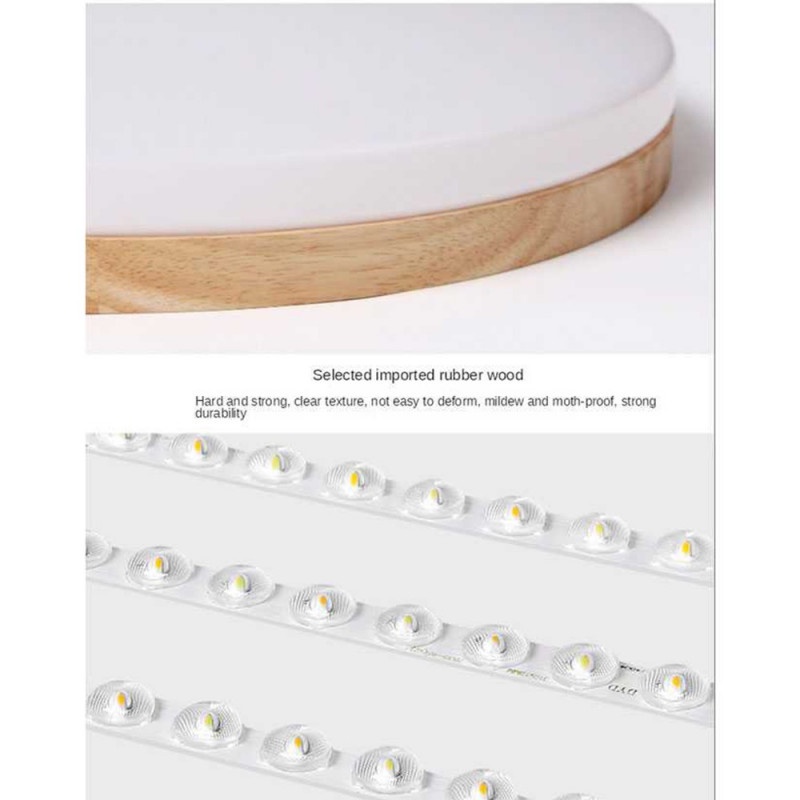 Lampu LED Plafon Kayu Klasik Ceiling White Light 13W Diameter 26cm