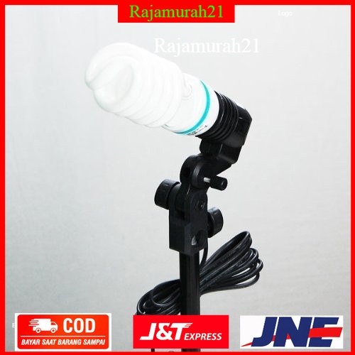 Lamp Holder Single Socket E27 dengan Dudukan Payung - HQ-DZ001 - Black - OMCSCMBK