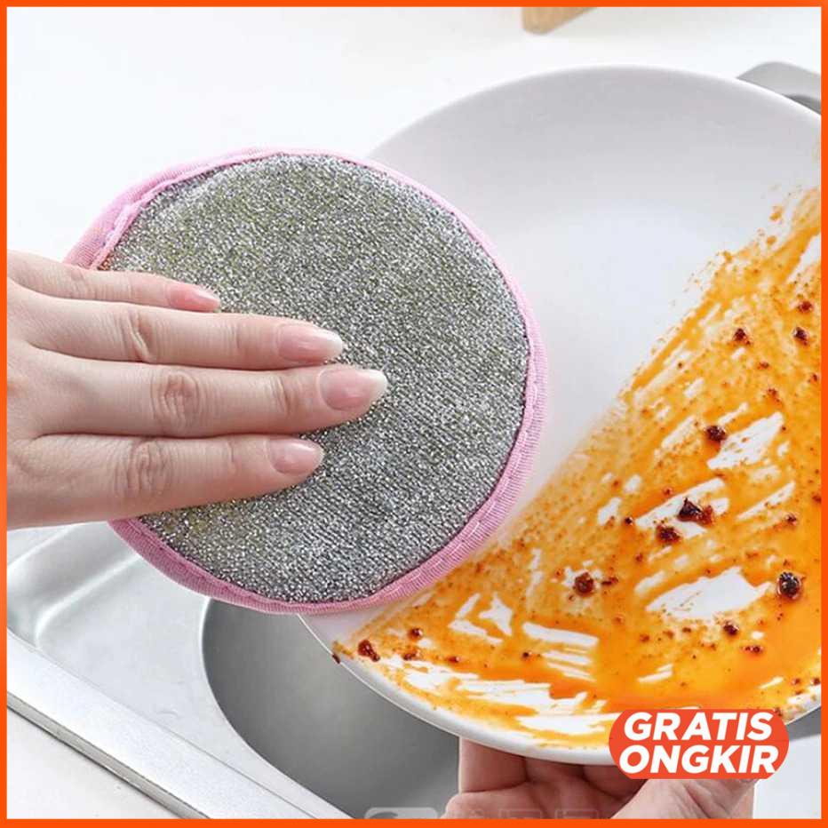 Spons Cuci Piring Double Sides Cleaning Sponge 3PCS XY-0186