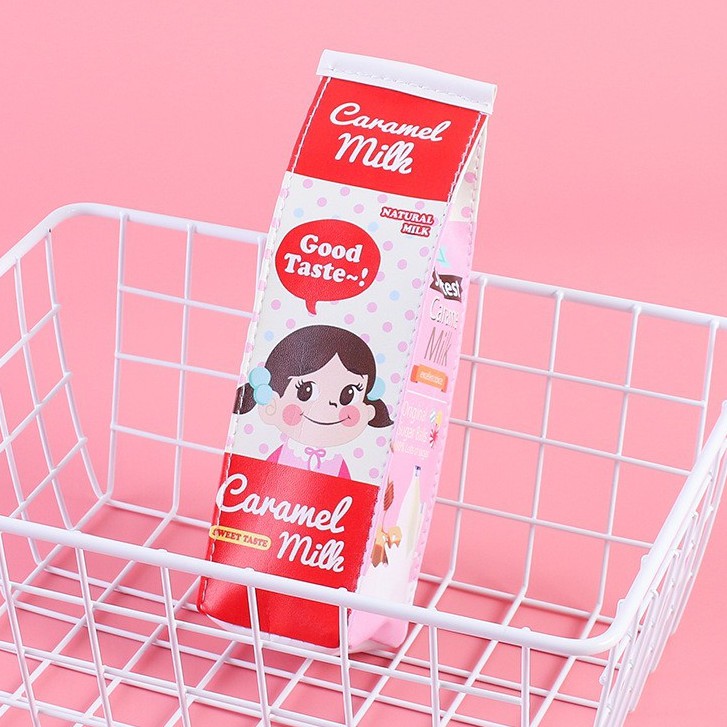 MURMURE.ID | TEMPAT PENSIL UNIK MILK COOKIES KOTAK PENSIL BUNGKUS JAJAN CIKI SNACK PC039-MILK - CARAMEL