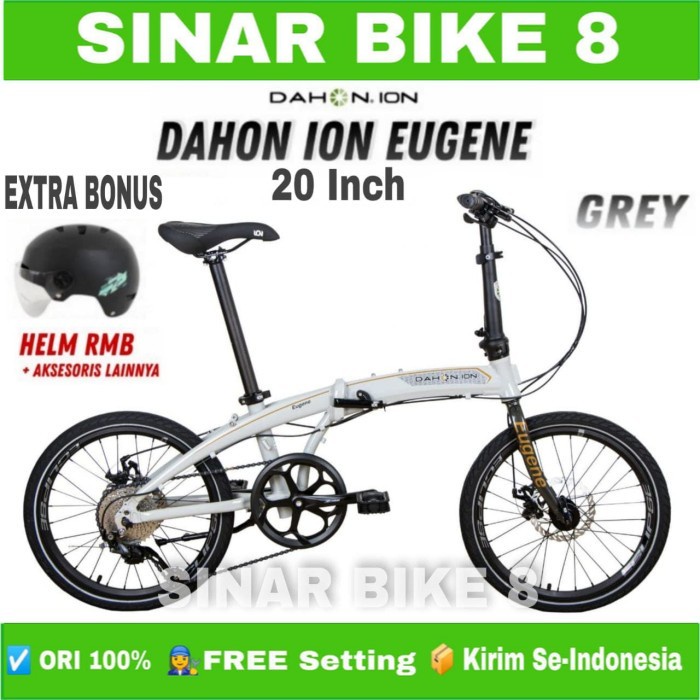 Sepeda Lipat 20 Inch DAHON ION EUGENE Alloy 9 Speed Rem Cakram