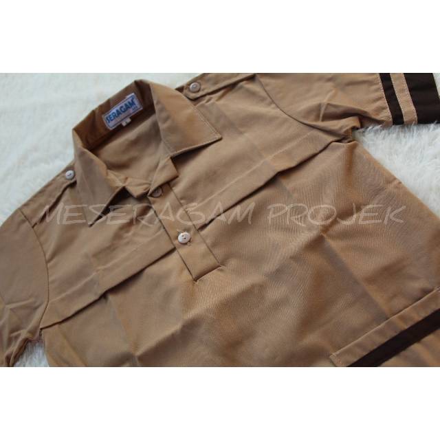 Baju Pramuka Siaga Tangan Panjang dan Pendek Untuk SD SMp SMA
