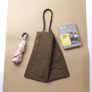 

Origami olive washable canvas tote bag