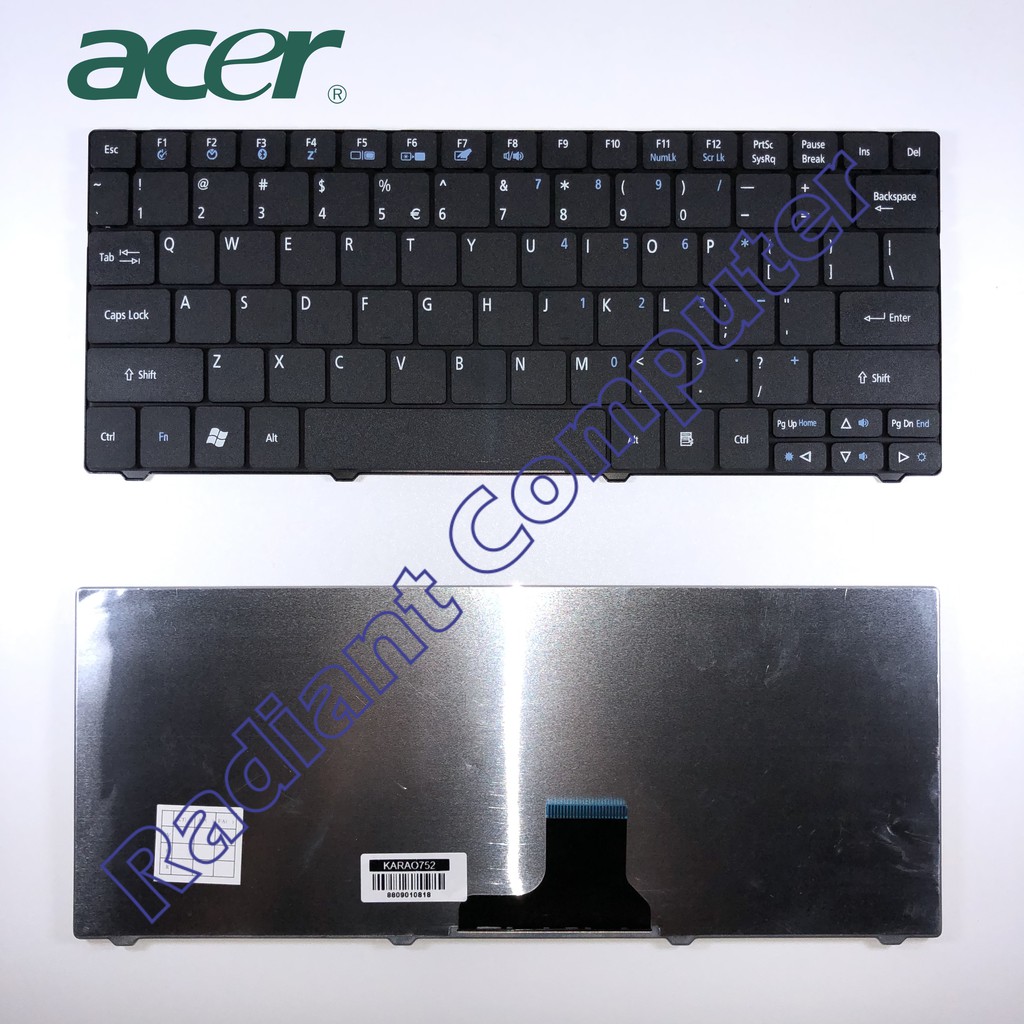 Keyboard Acer Aspire 1820P 1830 1830T, Aspire One ZA3 ZA5 ZH7 Ferrari One BLACK