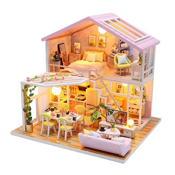 Rumah Miniatur Boneka 3D Lux / Rumah Boneka Mewah 3D 1:24