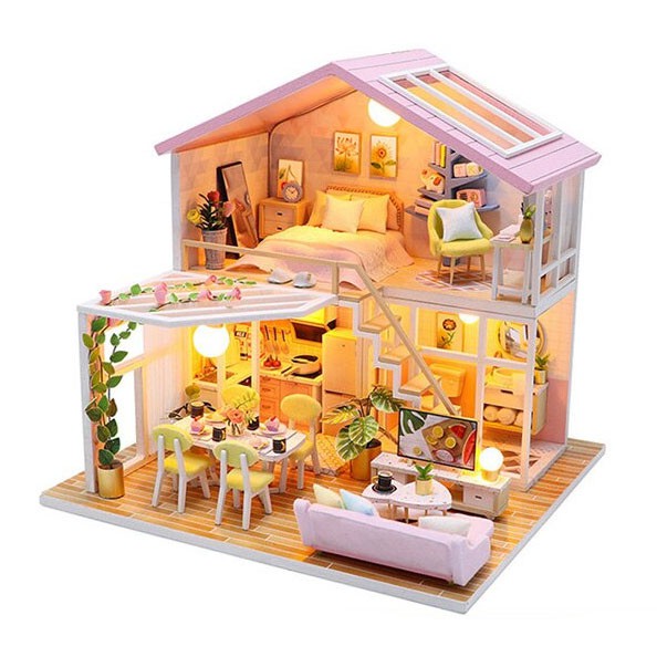 Rumah Miniatur Boneka 3D Lux / Rumah Boneka Mewah 3D 1:24