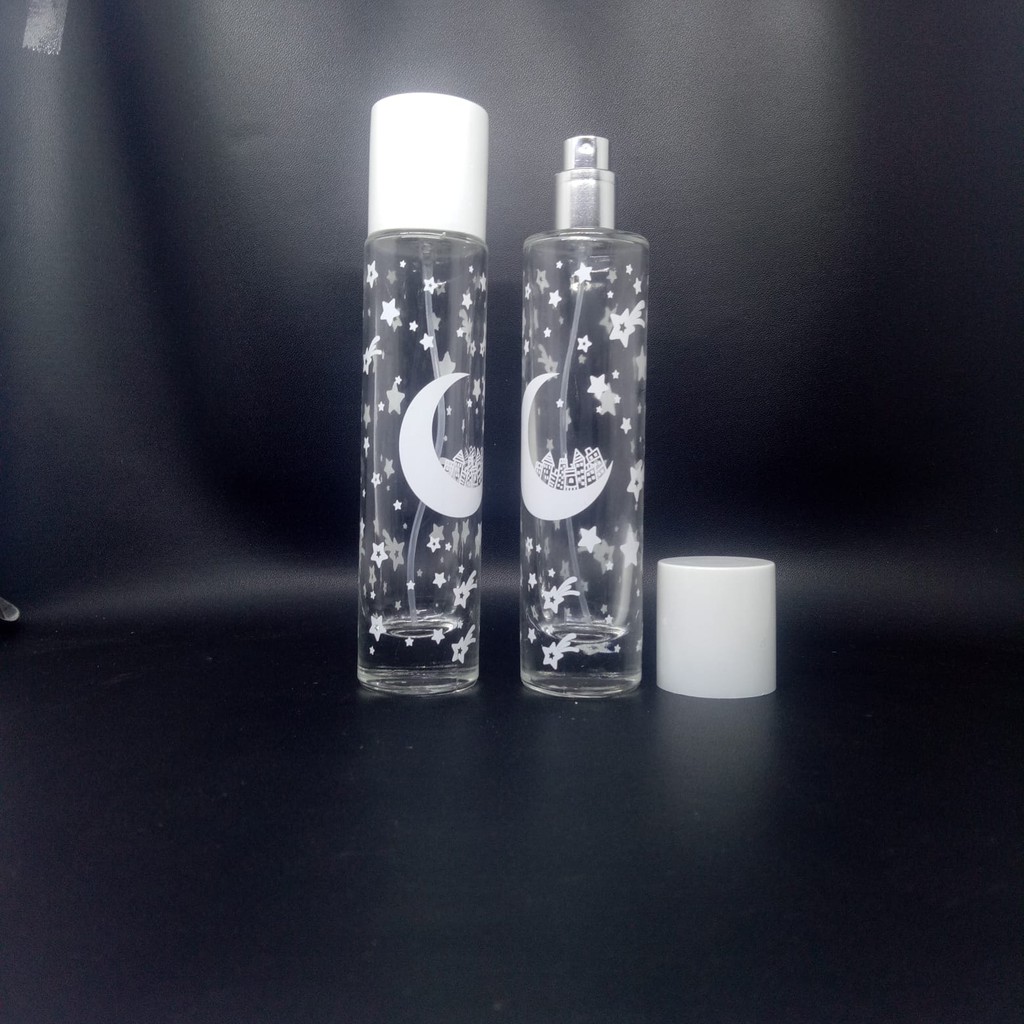 Botol Parfum kosong Casa Clear motif bulan 50 ml lusinan