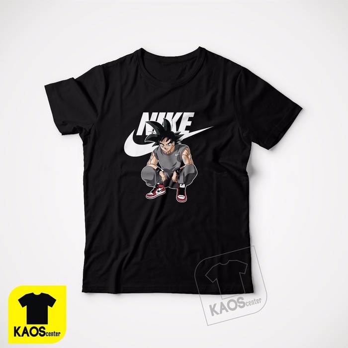 Kaos Tshirt Baju Combed 30S Distro Nike Goku Dragon Ball Air Jordan