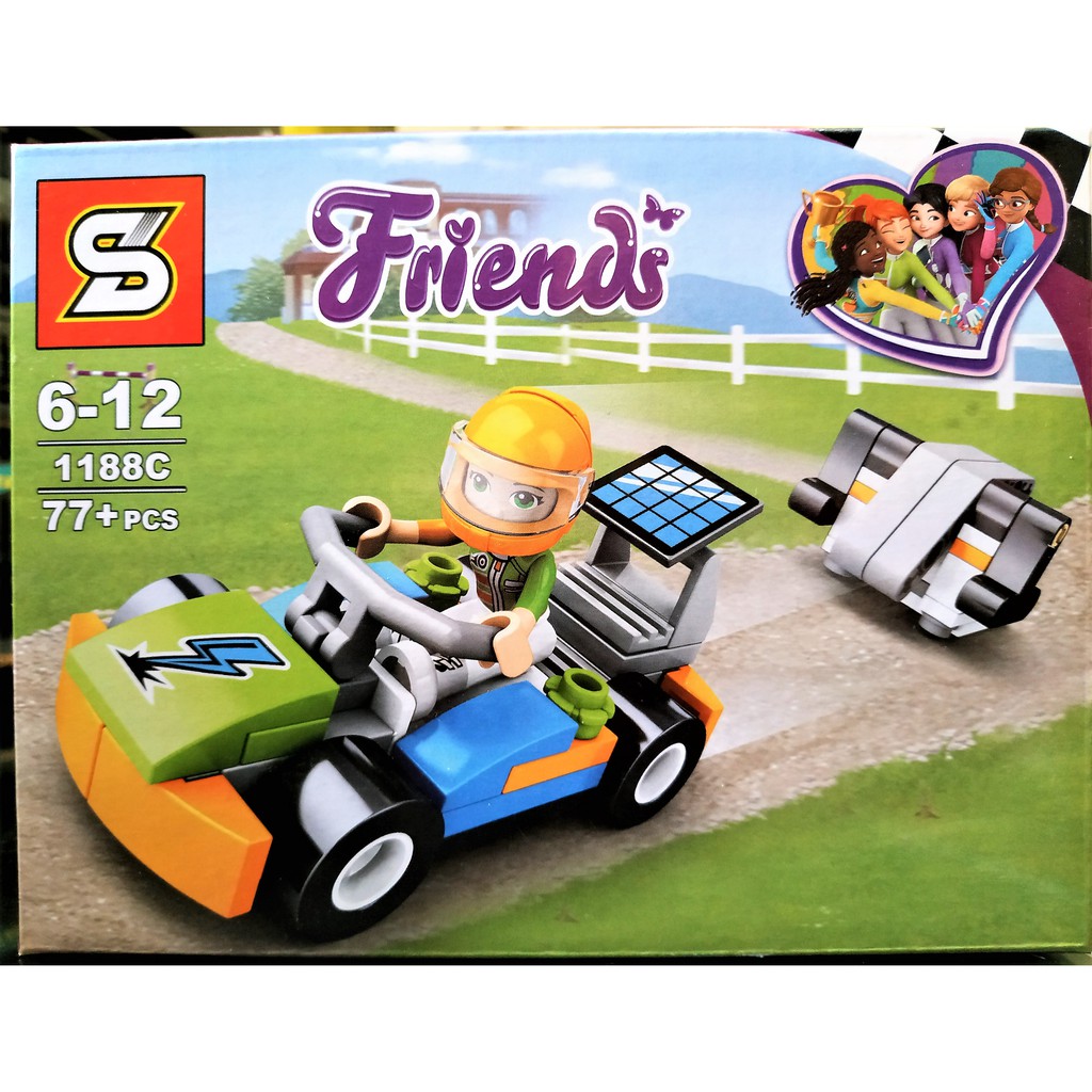 BRICK SY 1188 C FRIENDS RACING CAR