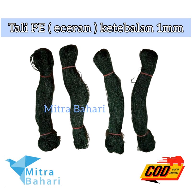TALI PE (ECERAN) | BENANG PE 1MM | TALI PE SERBAGUNA | BENANG SAMBUNG JARING AYAM | TALI JARING BURU