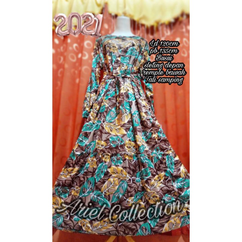 realpict ya kakak ld120cm baju gamis wanita terbaru motif janda bolong