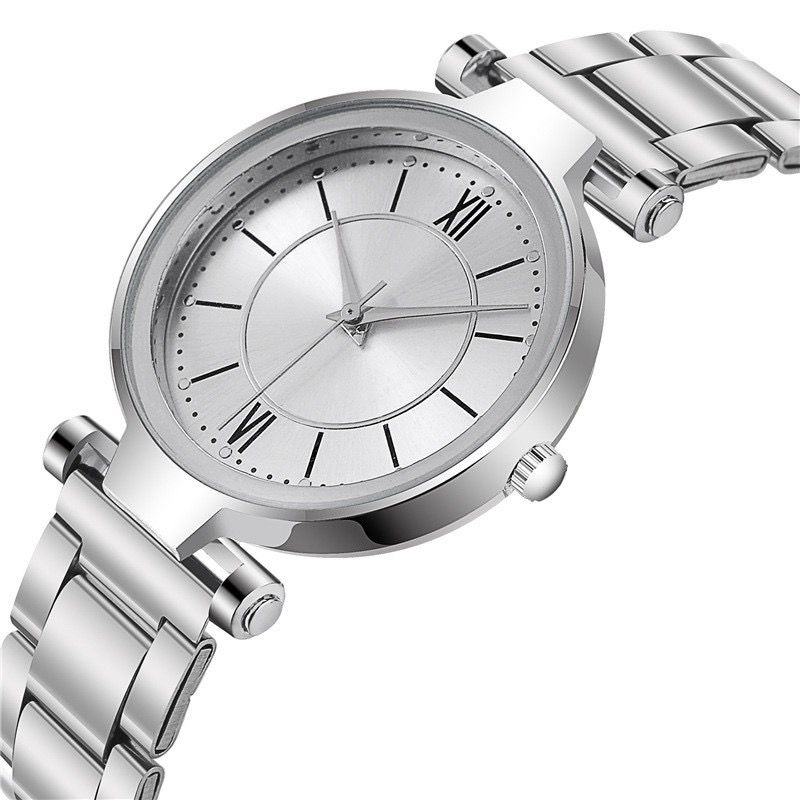 COD Jam Tangan Wanita Strap Rantai Stainless Steel Analog Quartz Casual Fashion  Import Couple Pria JF091 Untuk Hampers Kado Belum Anti Air Tebal Bukan Pasir Magnet D w Terbaru Terlaris Harga Murah Promo Grosir Surabaya