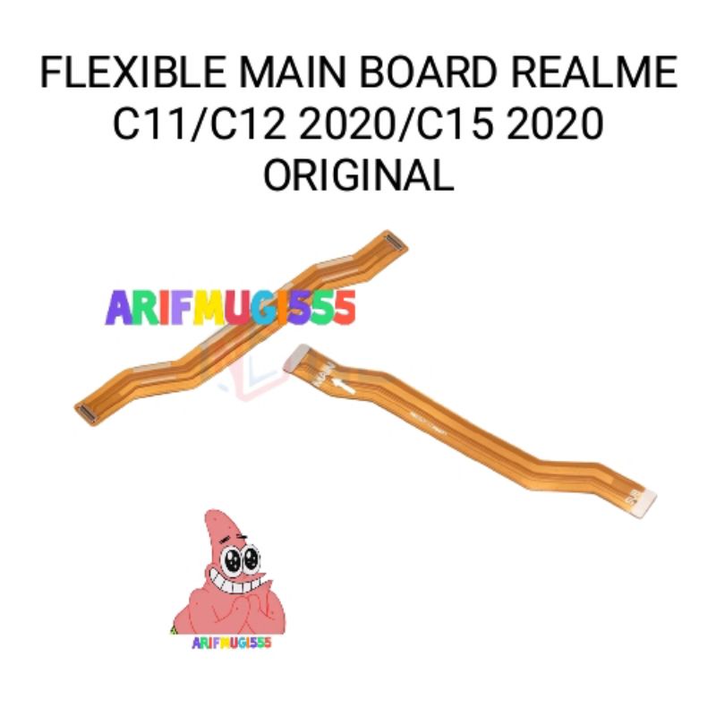 FLEXIBLE FLEXIBEL MAIN BOARD REALME C11/C12 2020/C15 2020 PLUG IN MIC ORIGINAL