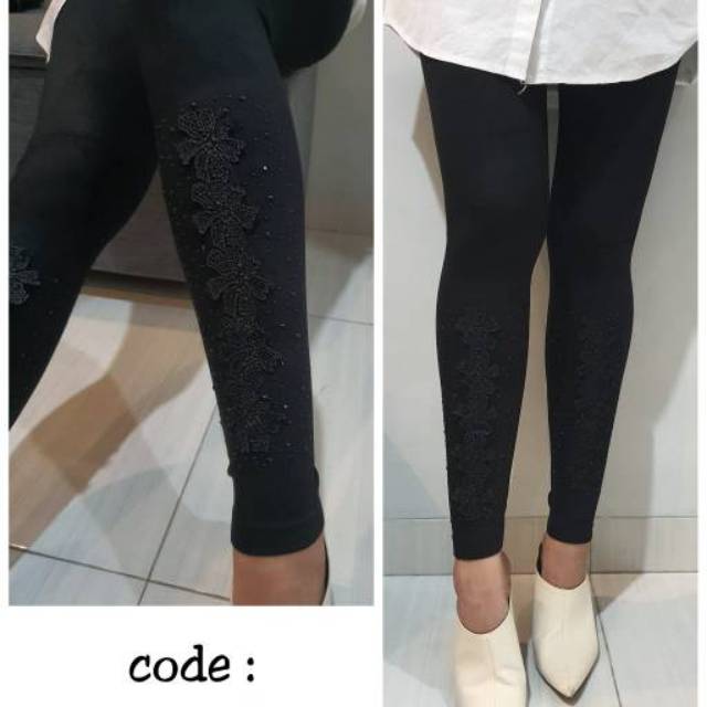 Lezing bordir mutek  tempel depan bawahan Tunik dewasa