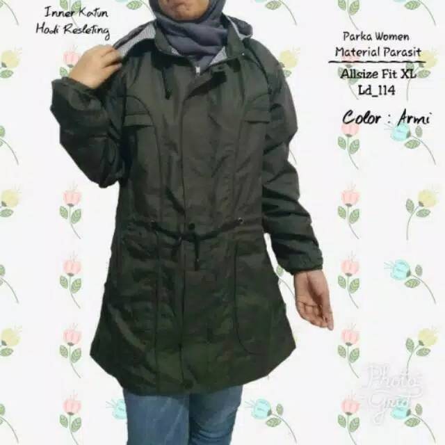 JAKET PARKA ARMY JAKET CEWEK ORIGINAL