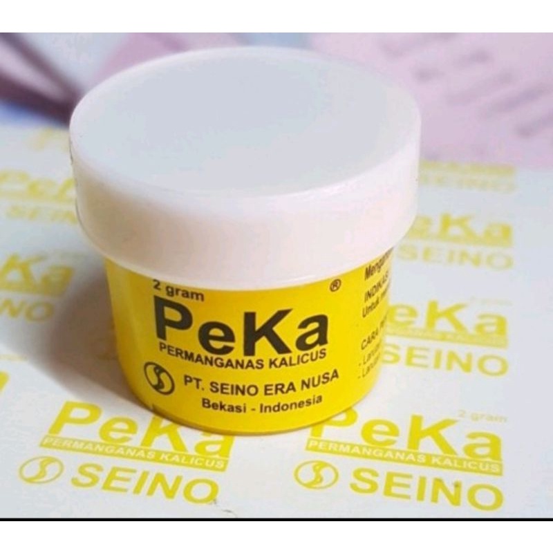 obat kulit rendaman PK seino / PeKa / serbuk kristal obat kulit (kuning 2g)