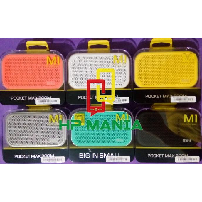 XIAOMI MIFA M1 BLUETOOTH PORTABLE CUBE SPEAKER ORIGINAL MICRO SD SLOT - Hitam
