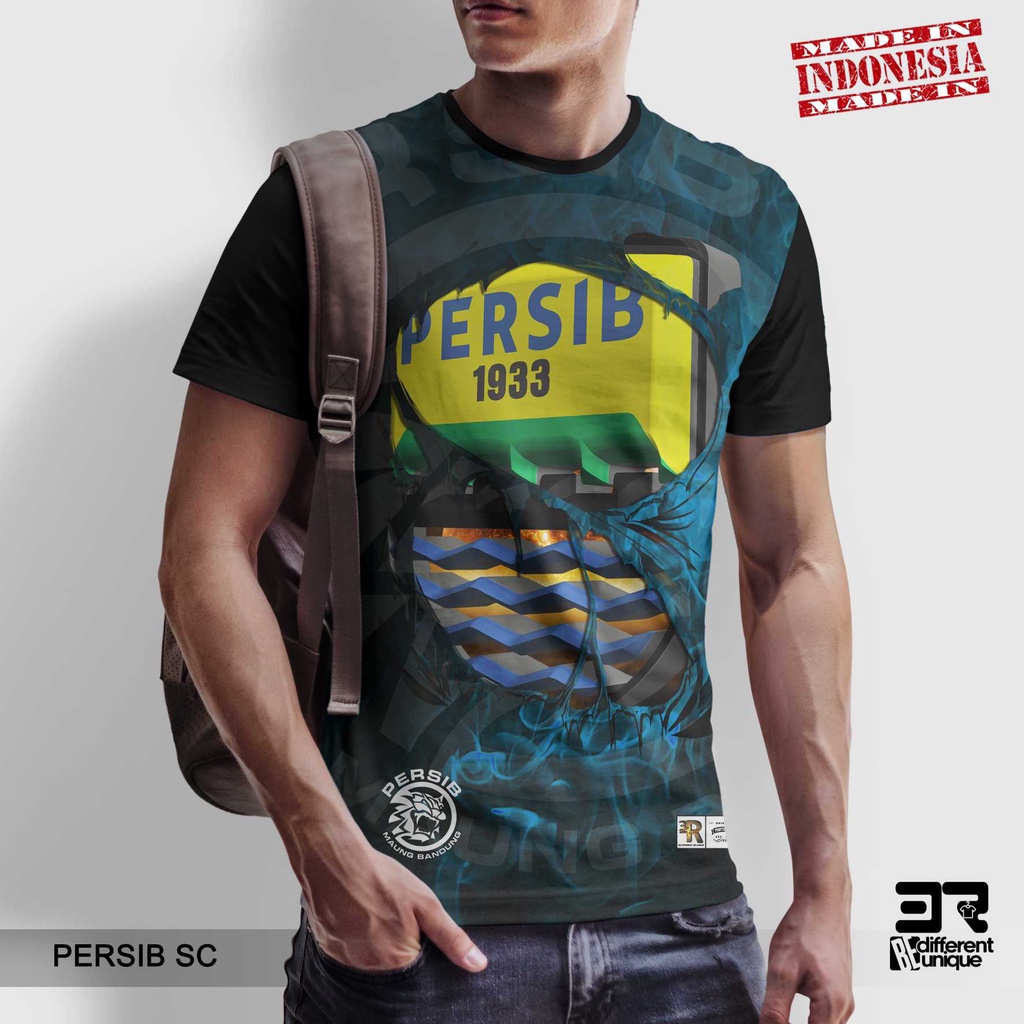 [ COD ] KAOS PRINTING GAMBAR TEAM SEPAKBOLA PERSIB BANDUNG SC - BAJU SEPAK BOLA DISTRO ORIGINAL MOTI