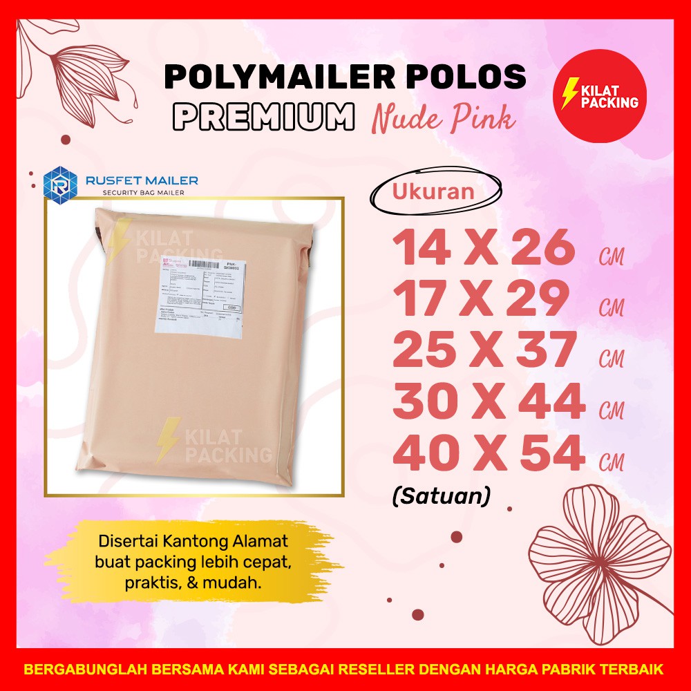 

AMPLOP PLASTIK POLYMAILER PACKING ONLINE - PEACH / AMPLOP POLYMAILER RUSFET TERMURAH SATUAN