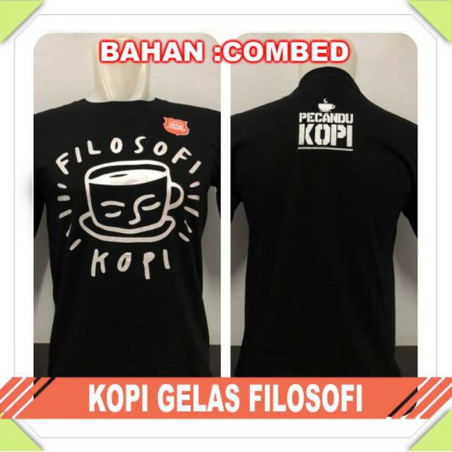 Jual Baju Kaos Distro Kopi Gelas Filosofi Shopee Indonesia