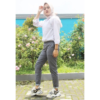  BAYAR DITEMPAT Celana  Baggy  Casual Formal Pant  Wanita 