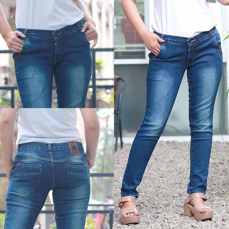 Celana Panjang Jeans Wanita Terbaru Denim Distro Premium Garansi Original