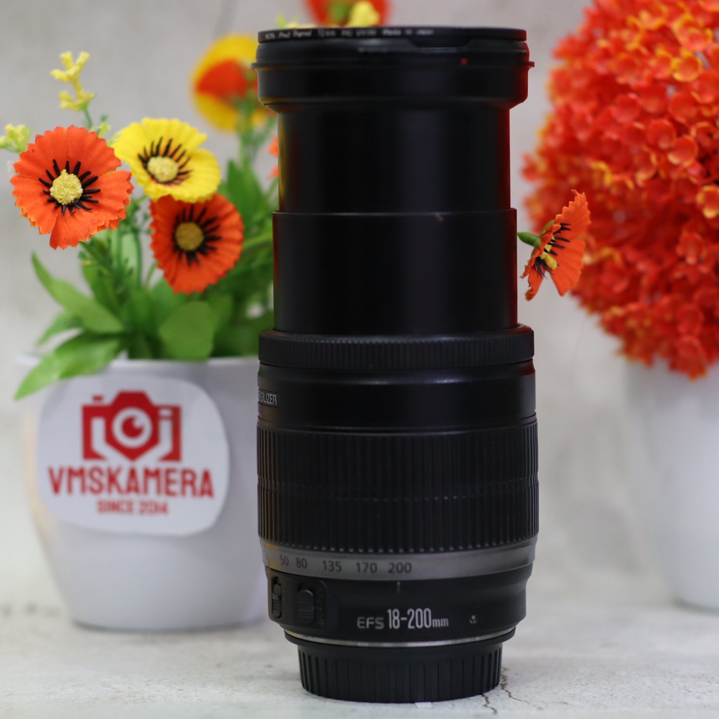 Lensa Canon 18-200mm IS F3.5 For Kamera DSLR - Lensa Tele Zoom