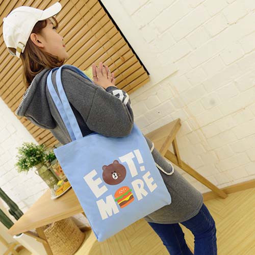 tas pundak wanita shoulder bag cewek kartun brown lucu korea (2G4) bta360