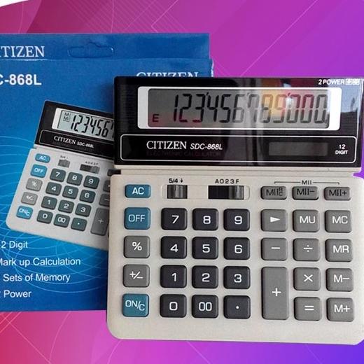 

Pasti Tertarik--Kalkulator CITIZEN SDC 868 L Kalkulator 12 Digit Sudah Termasuk Baterai