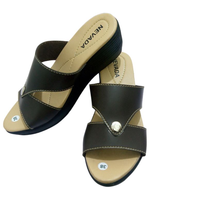 Sandal Wedges Ibu Ibu Kekinian Pesta Kondangan